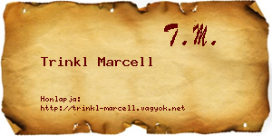 Trinkl Marcell névjegykártya